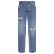 Slim Fit Denim Jeans Dolce & Gabbana , Blue , Dames