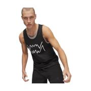 Kern Tank Top Zwart Stormachtig Puma , Black , Heren