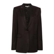 Wollen Blazer met Peak Revers Stella McCartney , Brown , Dames