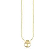 Ketting Tree of Love met witte stenen Thomas Sabo , Yellow , Dames