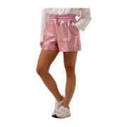 Metallic Pink Shorts Shayla Ibana , Pink , Dames