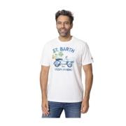 Vespa Friend T-shirt MC2 Saint Barth , White , Heren