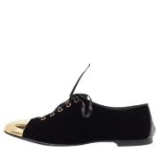 Pre-owned Velvet flats Giuseppe Zanotti Pre-owned , Black , Dames