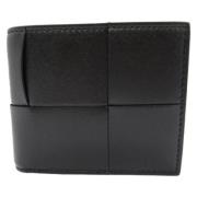 Pre-owned Leather wallets Bottega Veneta Vintage , Black , Dames