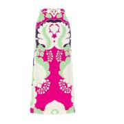 Rode Bloemenrok Vb3Ra73867Hr07 Valentino Garavani , Multicolor , Dames