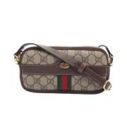 Pre-owned Leather gucci-bags Gucci Vintage , Beige , Dames