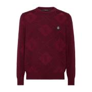 Gebreide Pullover Sweater Billionaire , Red , Heren