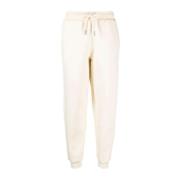 Ivoorwitte biologisch katoenen trainingsbroek Ami Paris , Beige , Dame...