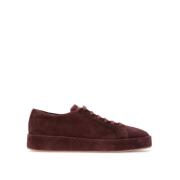 Casual Sneakers in Gemengde Materialen Santoni , Red , Heren