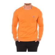 Ronde Hals Lange Mouw Trui U.s. Polo Assn. , Orange , Heren