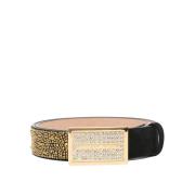 Stijlvolle Leren Riem Philipp Plein , Beige , Dames