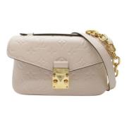 Pre-owned Leather louis-vuitton-bags Louis Vuitton Vintage , Beige , D...