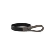 Zwarte riem met juweelknoop Orciani , Black , Dames