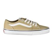 Heren Beige Sportschoenen met Contrast Details Vans , Beige , Heren