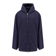 Katoenen Hoodie met Ritssluiting Balenciaga , Blue , Heren