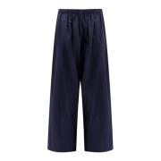 Baggy Katoenen Broek met Wijde Pijpen Balenciaga , Blue , Heren