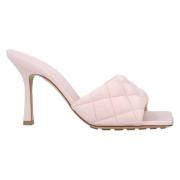 Leather mules Bottega Veneta , Pink , Dames