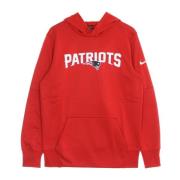 NFL Wordmark Therma Pullover Hoodie Nike , Red , Heren