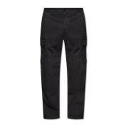 Broek met logo Stone Island , Black , Heren