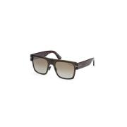 Bruine Spiegel Zonnebril Tom Ford , Brown , Unisex