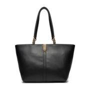 Heritage Tote Tas voor Vrouwen Tommy Hilfiger , Black , Dames