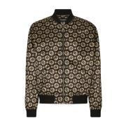 Bomberjack met Logoprint Dolce & Gabbana , Brown , Heren