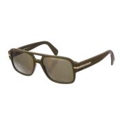 Vierkante Frame Acetaat Zonnebril Salvatore Ferragamo , Green , Dames