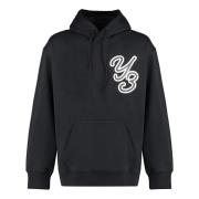 Biologisch Katoenen Hoodie Y-3 , Black , Heren