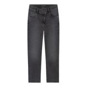 Zwarte Looseleg Denim Jeans Luisa Cerano , Gray , Dames