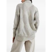 Pailletten Jersey Top Brunello Cucinelli , Gray , Dames