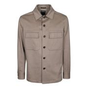 Kasjmier Overshirt Ermenegildo Zegna , Beige , Heren