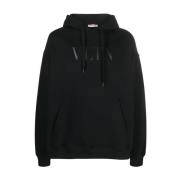 Stijlvolle Hoodie met Uniek Ontwerp Valentino Garavani , Black , Heren