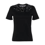 Casual Katoenen T-Shirt Ermanno Scervino , Black , Dames