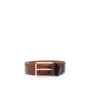 Chic Leather Belt Santoni , Brown , Heren