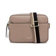 Vierkante Leren Crossbody Tas Gianni Chiarini , Gray , Dames