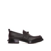 Stijlvolle Loafers met Uniek Design Valentino Garavani , Black , Heren