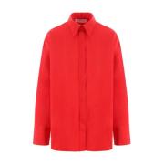 Stijlvol Shirt met Uniek Ontwerp Valentino Garavani , Red , Dames