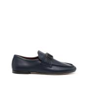 Klassieke Leren Loafers Valentino Garavani , Blue , Heren