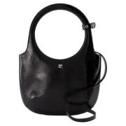 Leather handbags Courrèges , Black , Dames