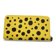 Pre-owned Leather wallets Louis Vuitton Vintage , Yellow , Dames