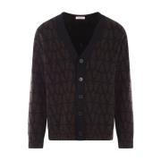 Stijlvolle Cardigan met Uniek Ontwerp Valentino Garavani , Brown , Her...