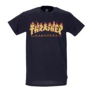 Godzilla Flame Tee Zwart/Geel Thrasher , Black , Heren