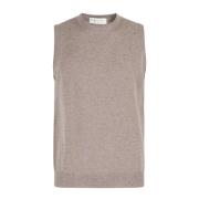 Kasjmier Wol Vest Filippo De Laurentiis , Beige , Heren