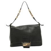 Pre-owned Leather fendi-bags Fendi Vintage , Black , Dames