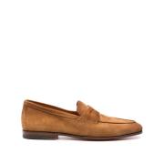 Stijlvolle Loafers voor Heren Santoni , Brown , Heren