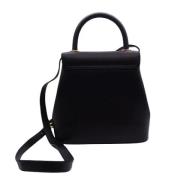 Pre-owned Leather handbags Hermès Vintage , Black , Dames