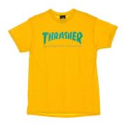 Goud/Groen Skatemag Tee Korte Mouw T-shirt Thrasher , Yellow , Heren