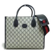 Pre-owned Canvas gucci-bags Gucci Vintage , Blue , Dames