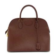 Pre-owned Leather handbags Hermès Vintage , Brown , Dames