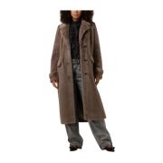 Rachel Faux Fur Jas Beaumont , Brown , Dames